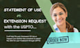 help handle your trademark statement of use, extension and basic office action