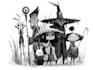 draw simple black and white illustration