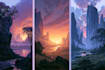 do fantasy landscape illustrations