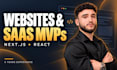 build websites and saas mvps with next js and react