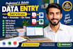 do fast and accurate data entry, PDF to word and excel work