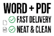 type bsc biology practical file to word PDF neatly in 24h