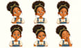 create character pose expression sheets