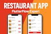 build a restaurant or food ordering mobile app using flutterflow