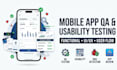 perform mobile app QA testing and usability testing