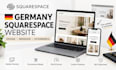 design germany squarespace website, squarespace redesign website development seo