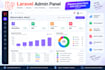 develop PHP laravel backend, rest API or admin panel