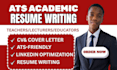 write an ats optimized teacher resume, CV, and cover letter