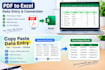 do accurate data entry, copy paste and excel work
