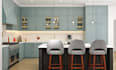 design kitchen interior and provide detailed technical drawings
