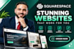 do squarespace website design, create squarespace store, or redesign squarespace