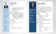 design a professional modern CV resume