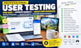 user test beta test manual test website app game testing feedback user testing