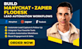 build manychat zapier flodesk lead automation workflows