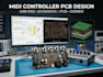design midi controller pcb usb midi hardware schematic and gerber