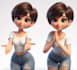 do 3d game character, 3d character modeling, 3d sculpting, low poly character