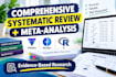 conduct a comprehensive systematic review and meta analysis