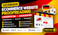 german ecommerce website proofreading grammar correction localization