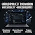 organically promote your github project to boost  visibility