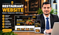 create restaurant, food, cafe website, online ordering and SEO