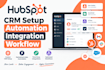 setup hubspot CRM automation integration workflow