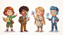 create childrens book illustrations for KDP