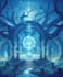 create a stunning magic fantasy book cover