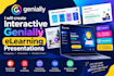 create interactive genially elearning presentations
