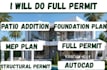 do structural permit drawings, full permit, adu plan, patio addition in mi, ohio