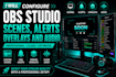 configure obs studio with scenes, alerts, overlays and audio