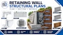 l create retaining wall structural drawings and construction details