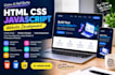 build a modern responsive landing page using HTML CSS and js