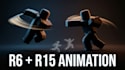 create roblox animation, r6 r15 combat animation and custom character moves
