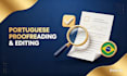 proofread and edit your brazilian portuguese text