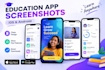 education app store screenshots for ios and android apps