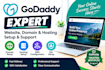 setup your godaddy domain, dns, hosting and SSL