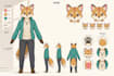 create furry art commission anthro ref sheet furry reference