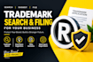 do trademark search and filing for you