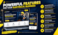 design a modern electrician website for your business