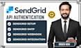 setup sendgrid SMTP API authentication webhook event tracking integration