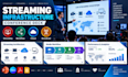 streaming infrastructure presentation,conference deck for media technology firms