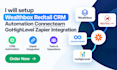 setup wealthbox redtail crm automation connecteam gohighlevel zapier integration