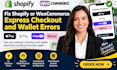 fix shopify or woocommerce express checkout and wallet errors