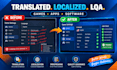 translate, localize, proofread and lqa games, apps, software and content