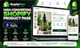 create a shopify product page with pagefly