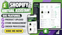 be your shopify virtual assistant, shopify store manager