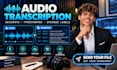 accurately transcribe audio to text, timestamps speaker labels, audio transcript