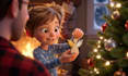 create ai 3d pixar disney style christmas animation video