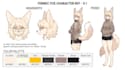 create a custom furry reference sheet for your fursona or furry oc