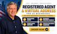 provide US registered agent and virtual business address service